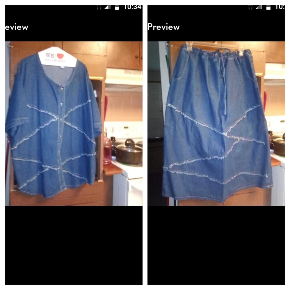 SIZE 28 ERICA BROOKE COLLECTION SKIRT SET